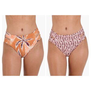 La Blanca Sandy Cove Reversible Bikini Bottoms NWT size 6 Vacation Beach Resort